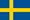 Svensk flag til ændring af sprog til svensk